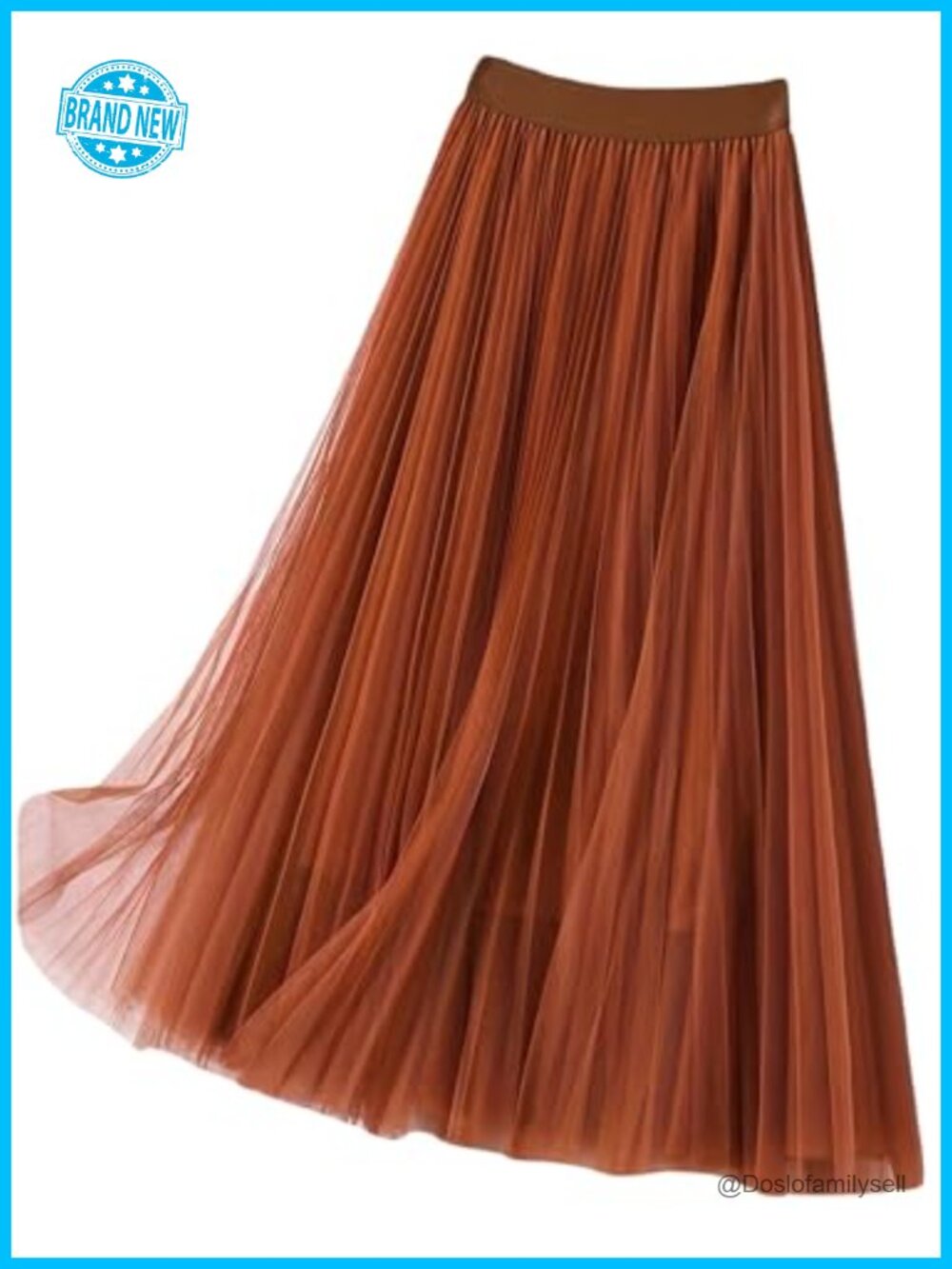 Plus Size Tulle Maxi Skirt High Waisted A-Line Mesh